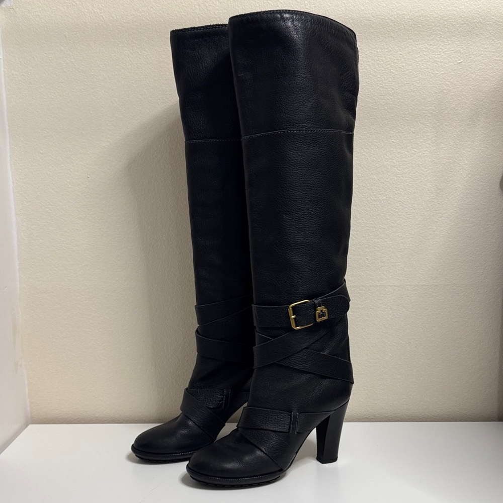 Chloe Paddington Prince Fold Over Knee Boots size 38